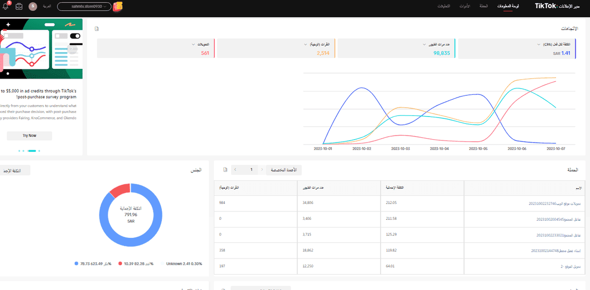 انشاء حملات اعلانية احترافية على الصفحة والموقع