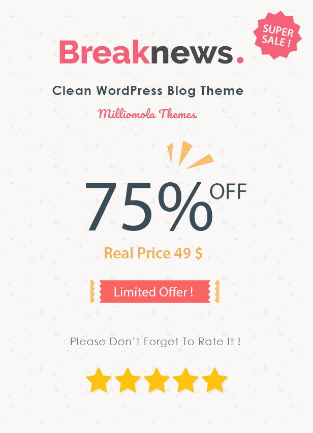 Breaknews Theme Offer