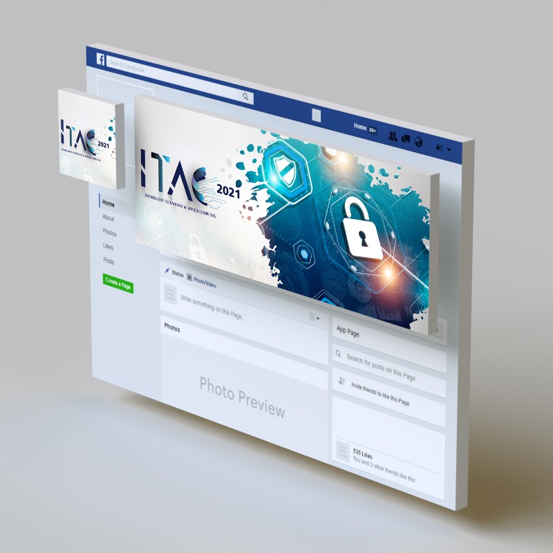 LOGO Design & تصميم غلاف للسوشيال ميديا الخاص لـ itac 2021
