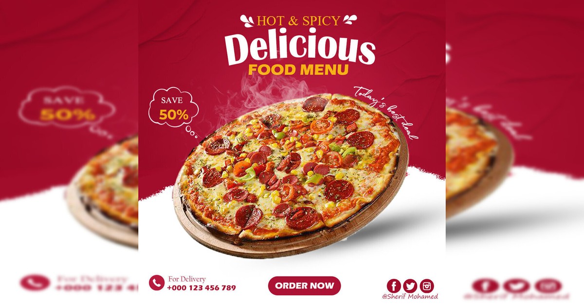 اعلان بيتزا