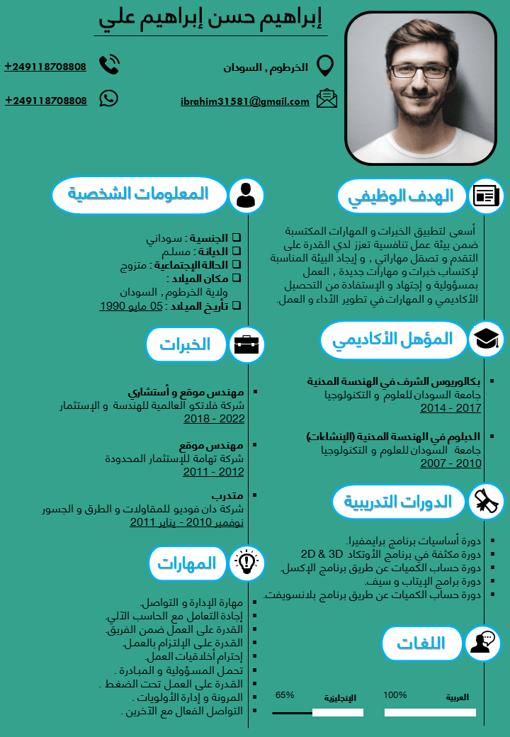 نماذج السير الذاتية - HiMa CV - صور
