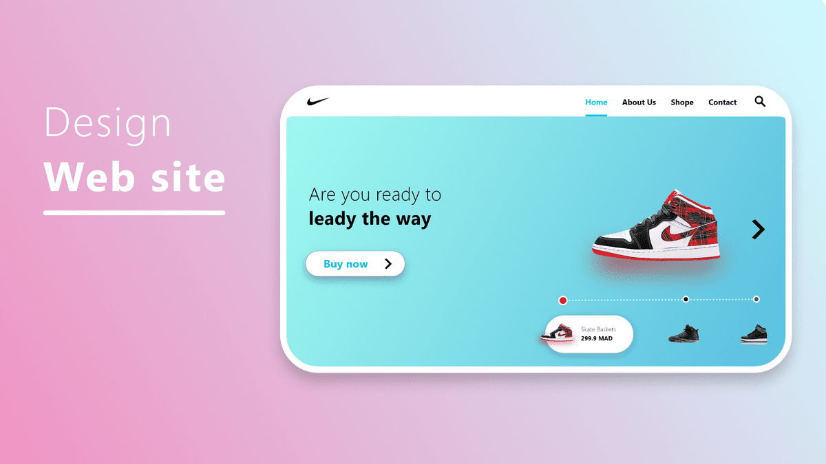 تصميم واجهة الهبوط