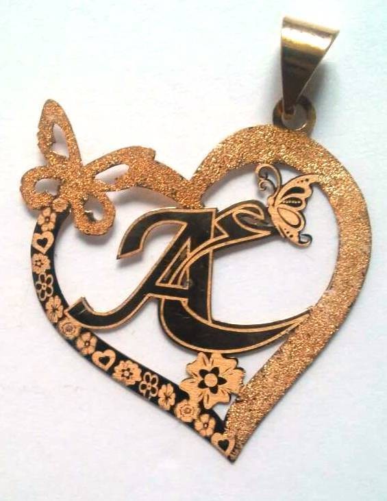 حرف ع A مدمجين كلاده ذهب 