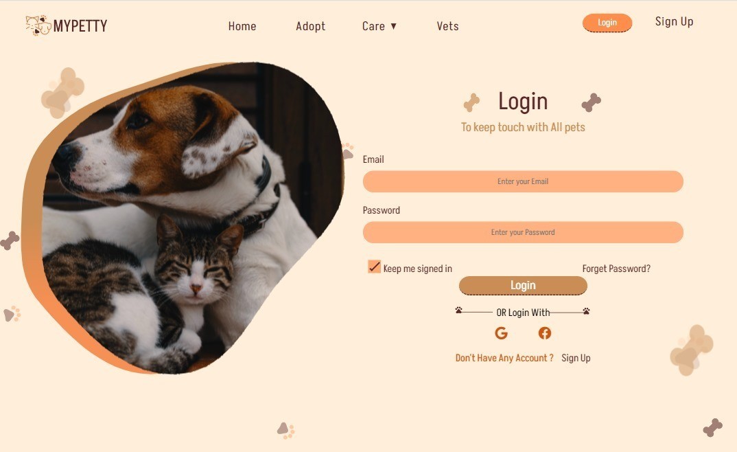 pet shop website using html , css and js - صور