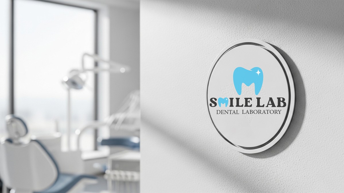 smile lab logo for dentist clinic