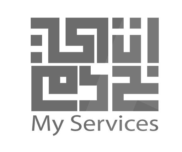 شعار خدماتي بالخط الكوفي