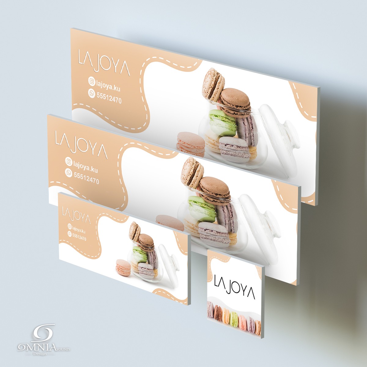 LOGO Design & تصميم غلاف للسوشيال ميديا الخاص لـ lajoya.ku