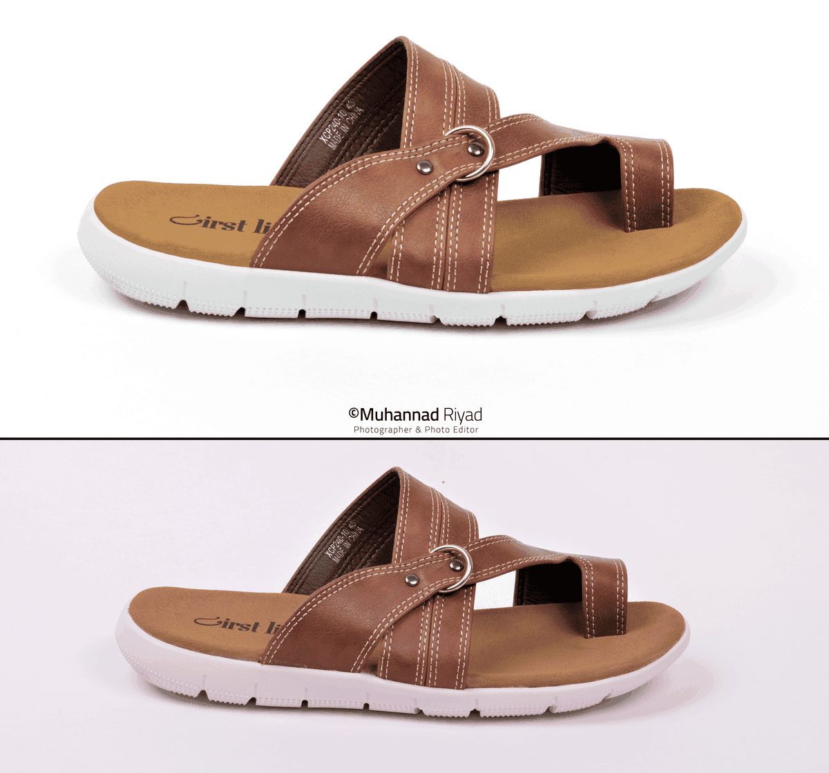 منتج-حذاء-بني-قبل-وبعد-التعديل