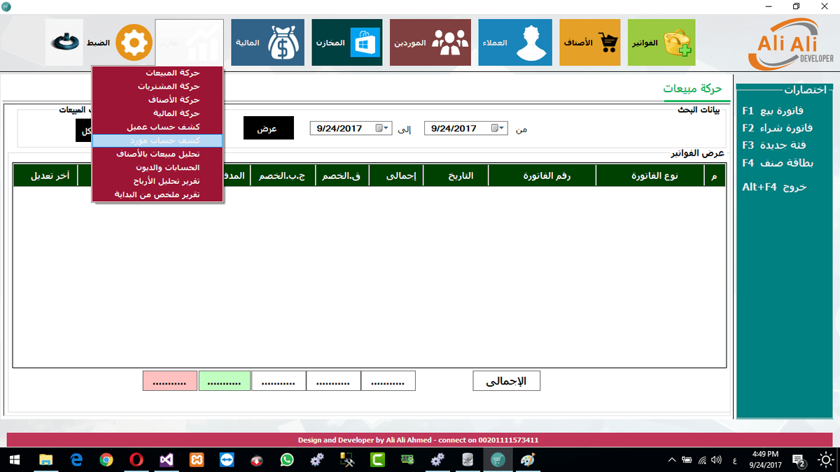 انواع التقارير