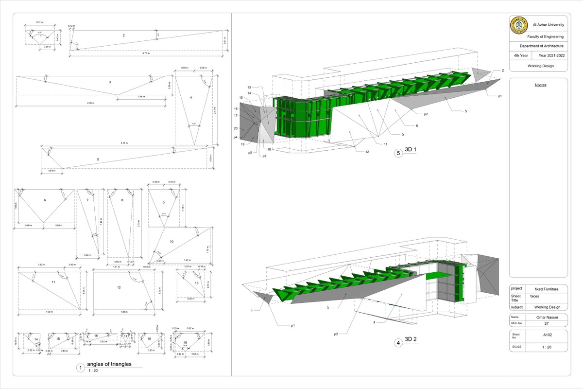 رسومات تنفيذية للكونتر