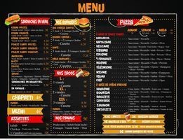 fast Food menu  
