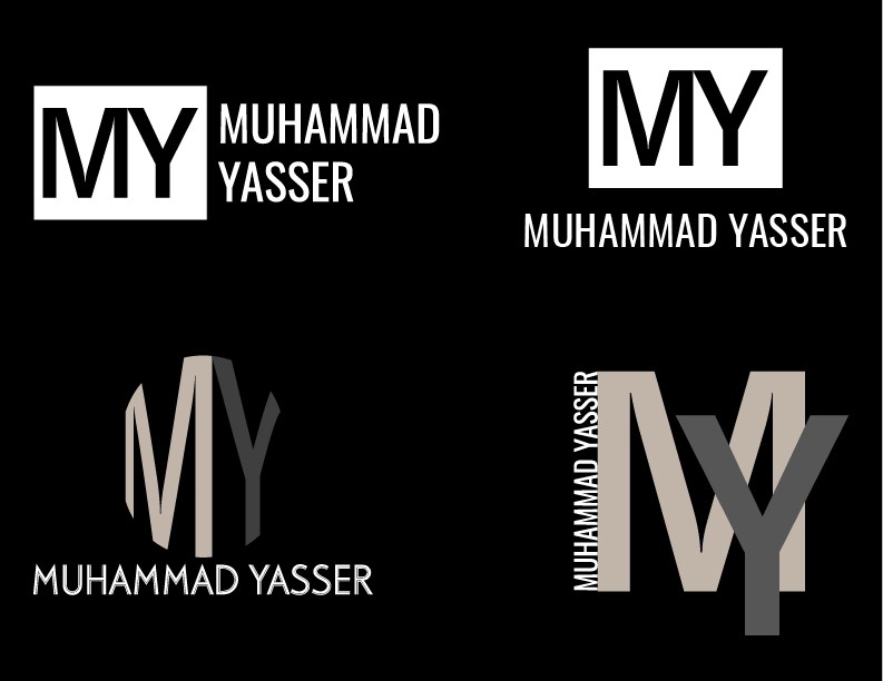 4 تصاميم على خلفية سوداء