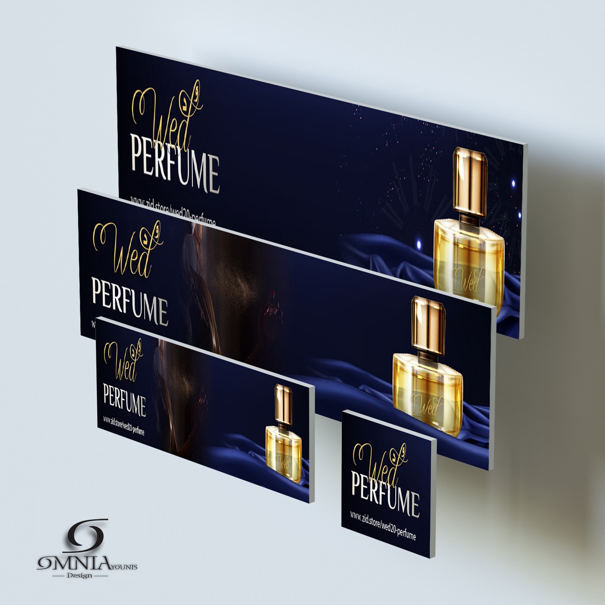LOGO Design & تصميم غلاف للسوشيال ميديا الخاص لـ Wed Perfume