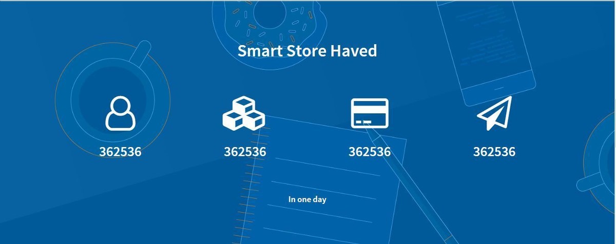 صورة تظهر عدد المستخدمين , وعدد المنتجات , و المنتجات المرسلة
