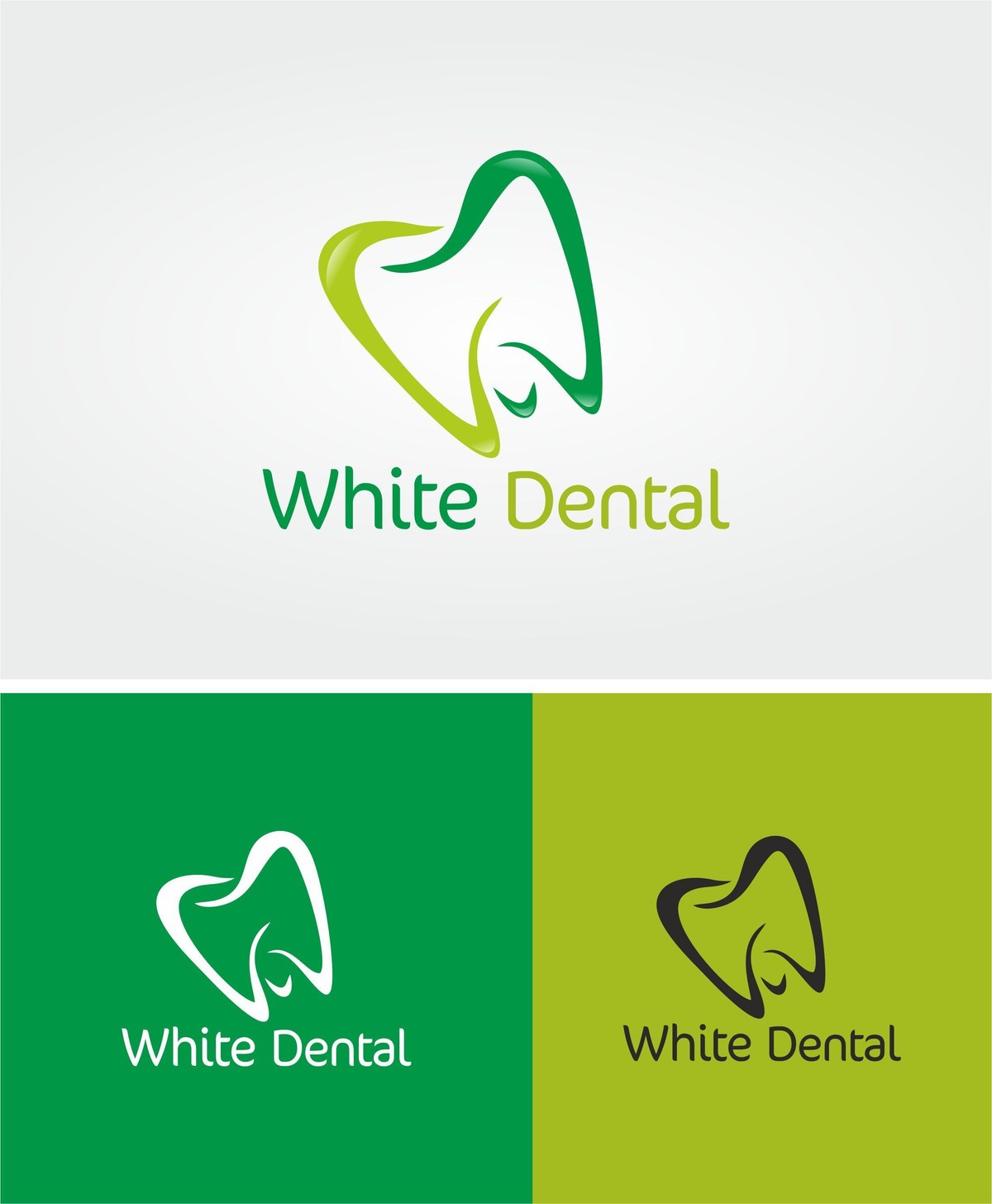 white dental logo