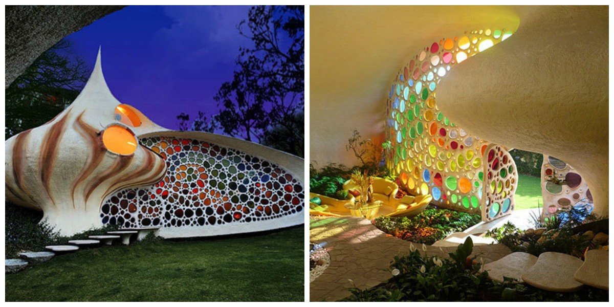 منزل على شكل قوقعة البحر فى المكسيك