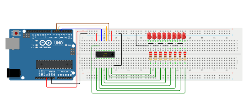 74hc595 shift register