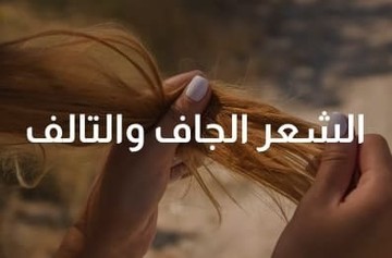 علاج الشعر التالف والجاف