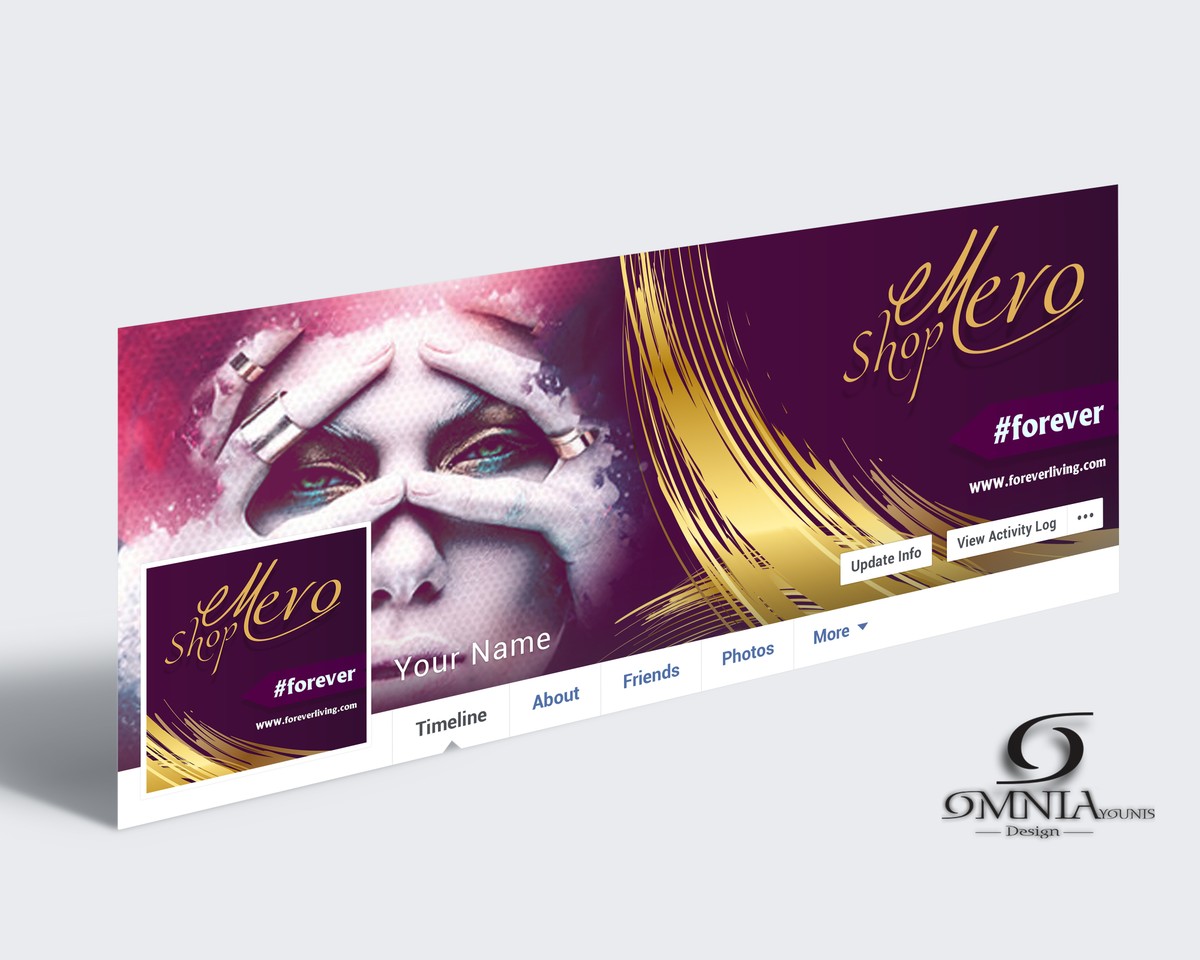 LOGO Design & تصميم غلاف للسوشيال ميديا الخاص لـ MERO SHOP