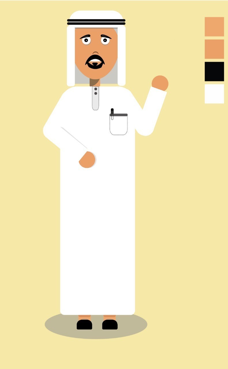 شخصية 2D خليجيه 