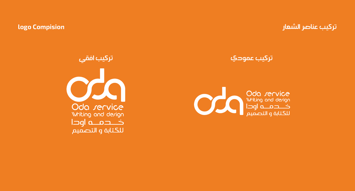 تركيب عناصر الشعار