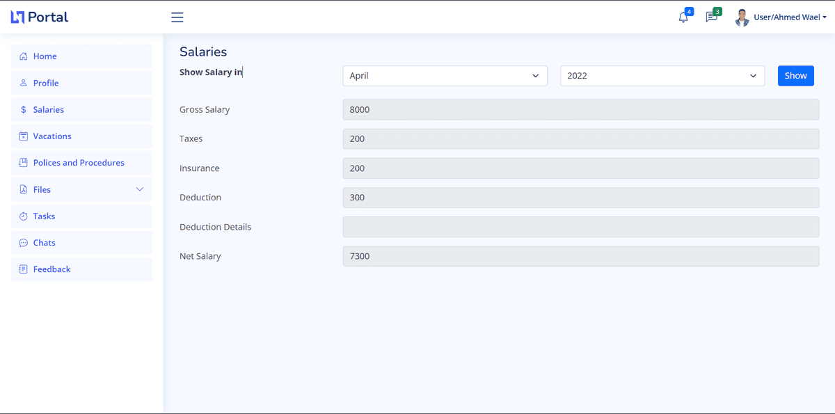 Salaries Page