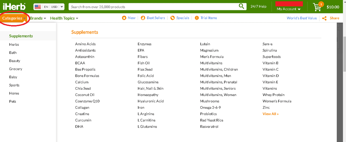categories