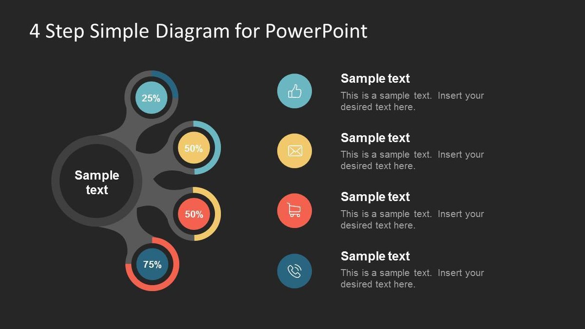 FF0121-01-4-step-simple-diagram-for-powerpoint-16x9