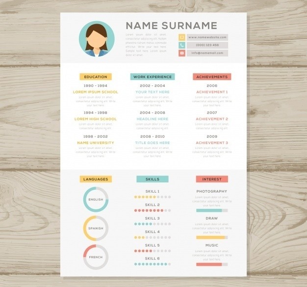 resume-template-with-graphs_23-2147664734