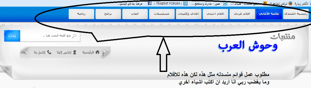قوائم_منسدله