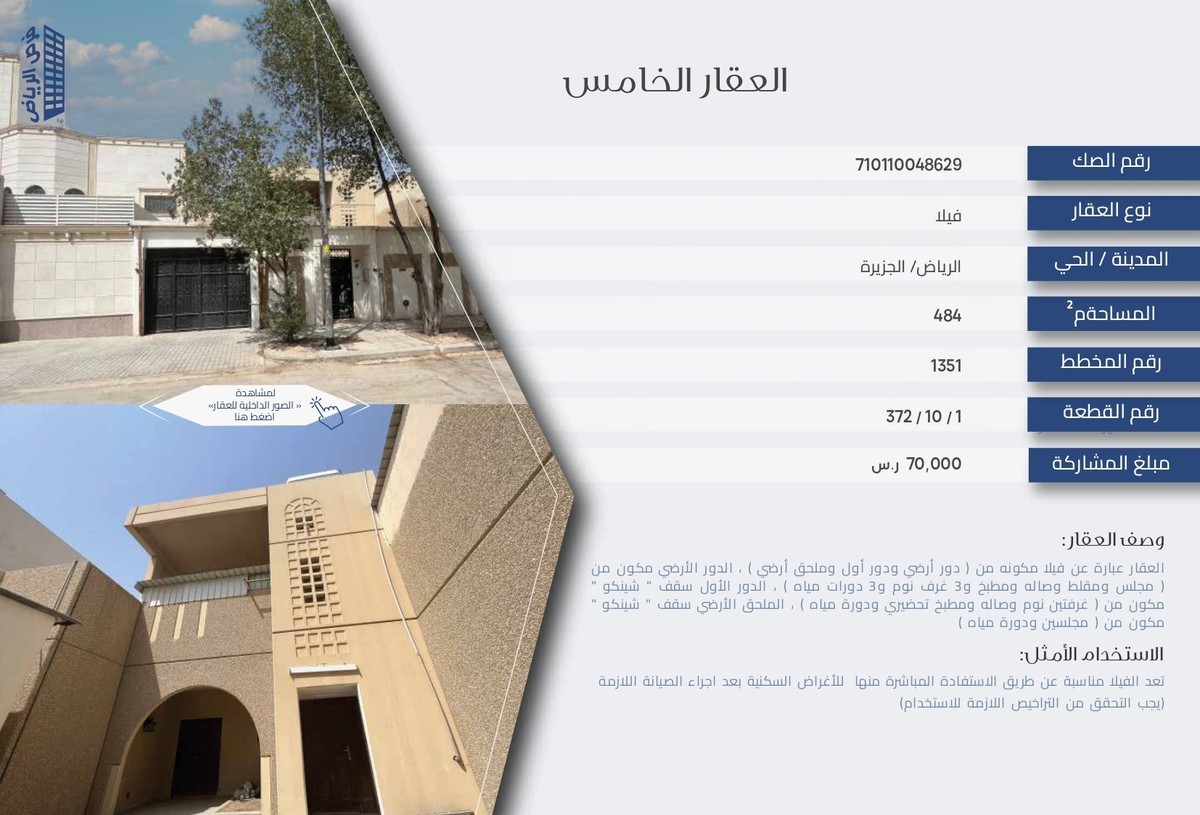 | لمزيد من المعلومات:  0547355400  0553733731  0553307253