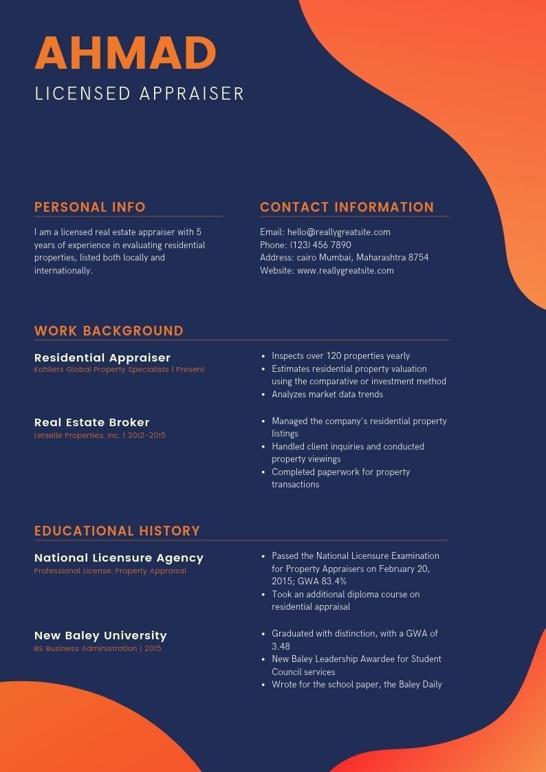 Blue_and_Orange_Corporate_Residential_Appraiser_Real_Estate_Resume