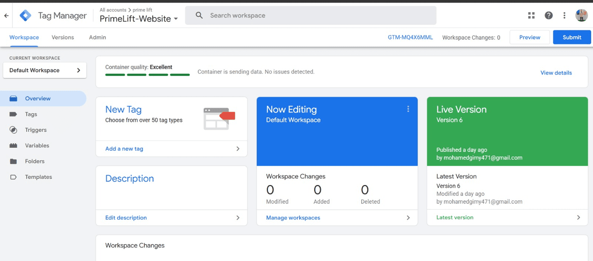 انشاء Google Taj Manager وربطه بموقع الويب وربط الاحالات الناجحة بجوجل ادز 