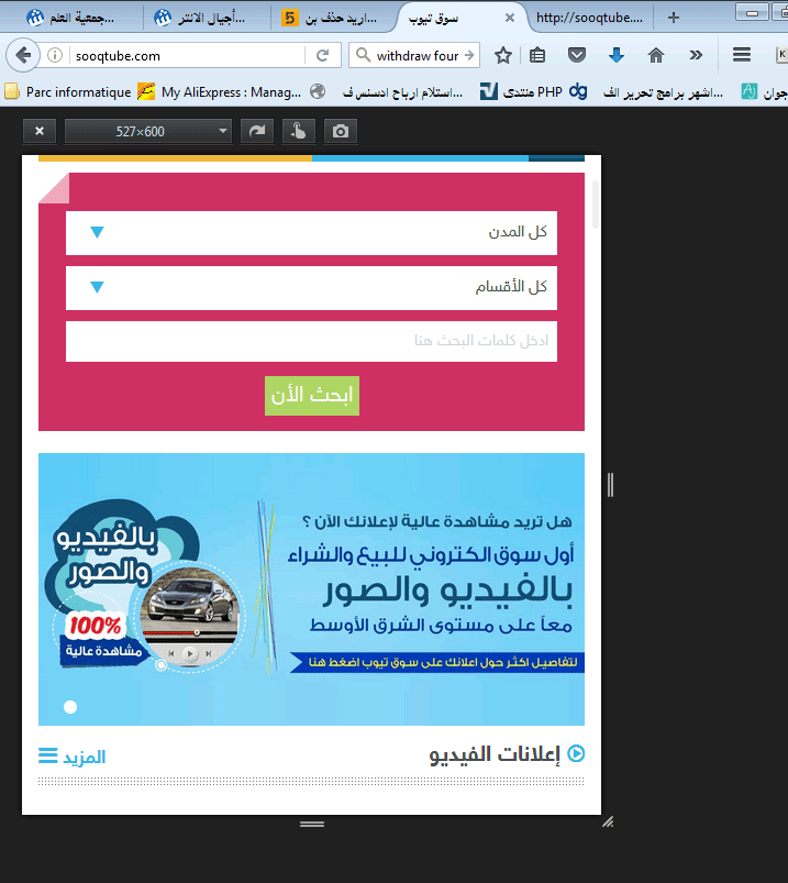 هذه صورة للموقع بشاشة ذات ابعاد 527x600