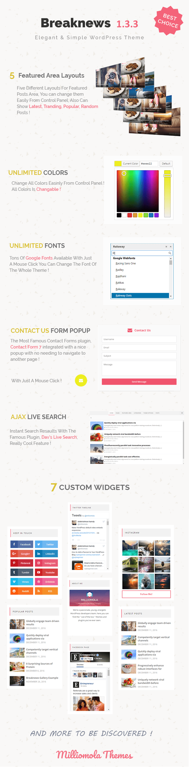 Breaknews Theme Features