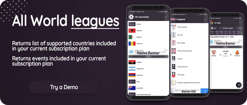 Flutter Football API: LiveScore & Vote Matches & News Sport & Live Matches ( Admob & Facebook ads ) - 2