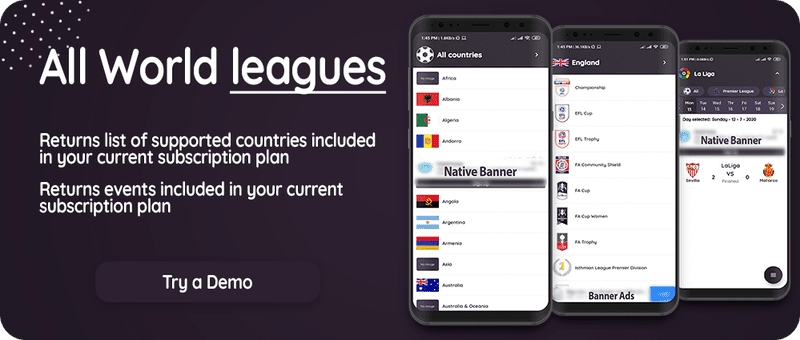 Flutter Football API: LiveScore & Vote Matches & News Sport & Live Matches ( Admob & Facebook ads ) - 3