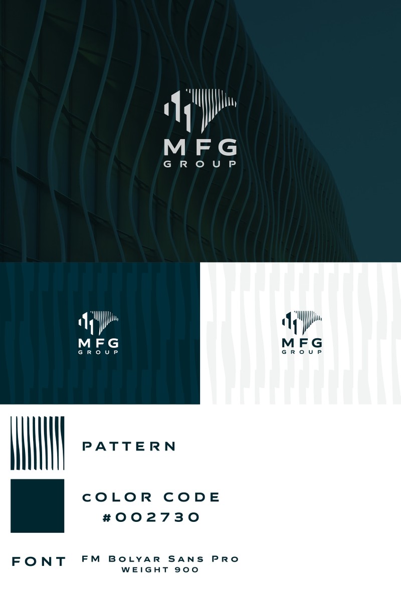 تصميم الهوية البصرية لشركة MFG للمقاولات