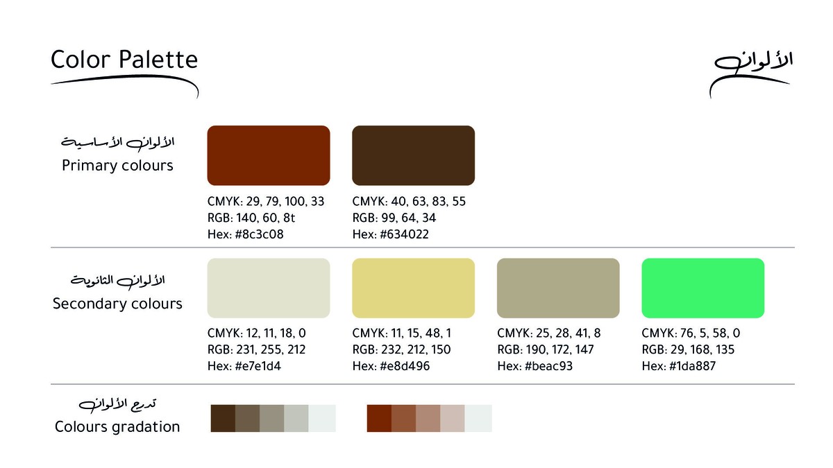 ألوان الهوية