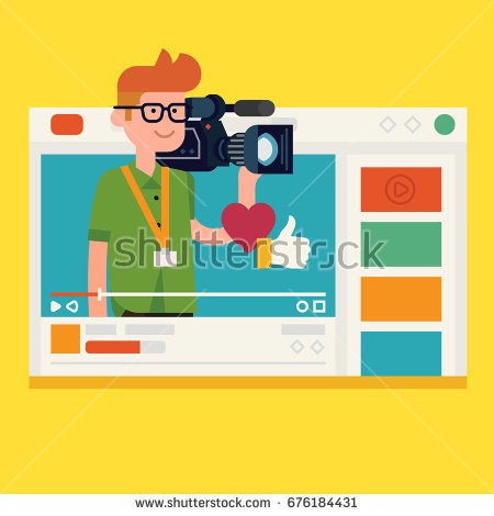 stock-vector-professional-video-operator-and-his-personal-video-sharing-channel-vlogger-with-camera-a