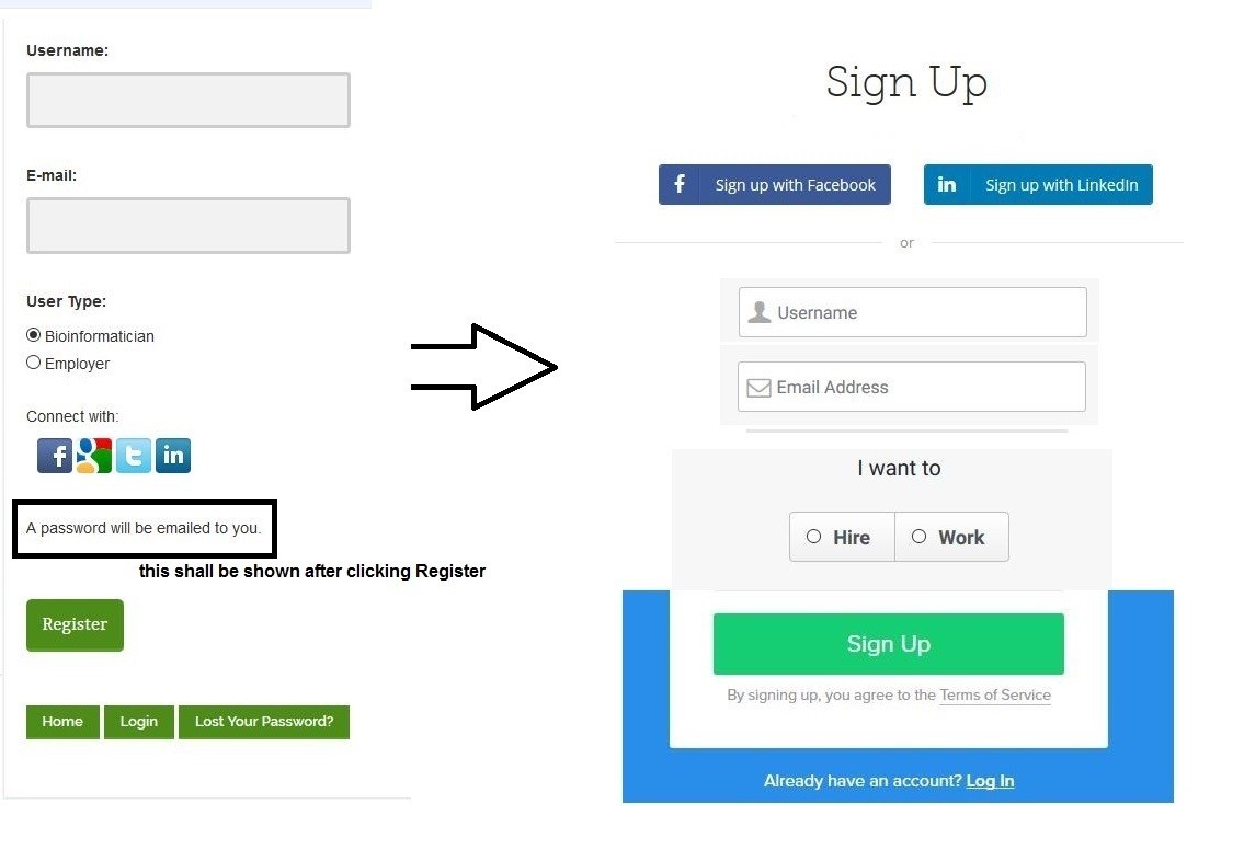 Sign-up