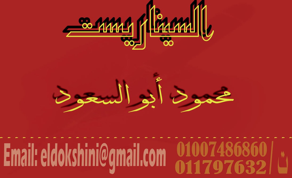 كارت شخصي محمود أبو السعود