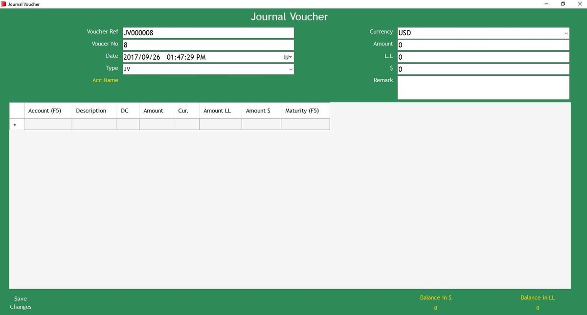 قيد مالي مركب