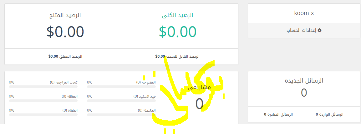 اضافة للوحة التحكم العضو