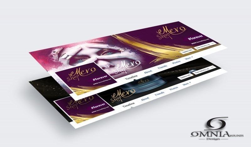 تصميم غلاف للسوشيال ميديا  الخاص لـ MERO SHOP