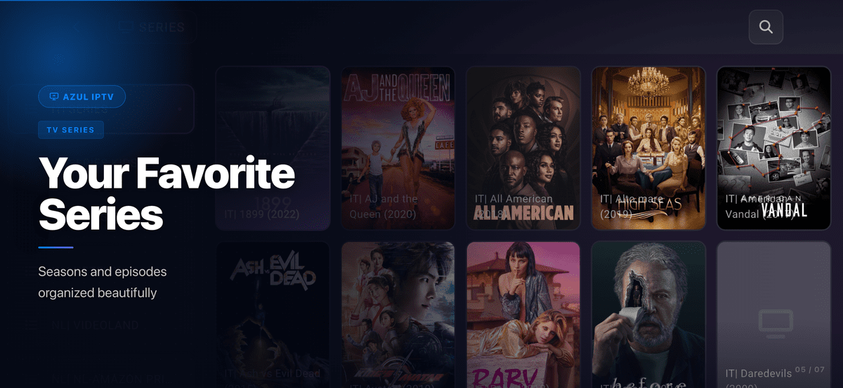 AZUL IPTV XTREAM, Multiple Format, Flutter AppMobile & Android TV, Admob