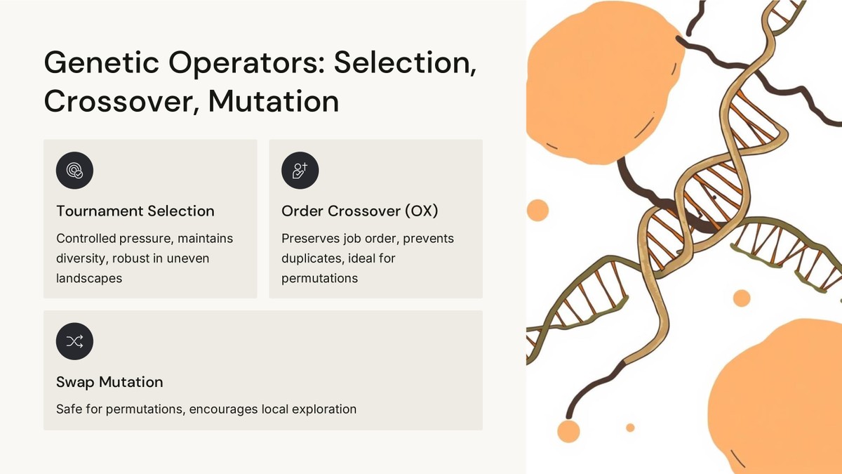 Genetics Algorithm System Design Presentation - صور