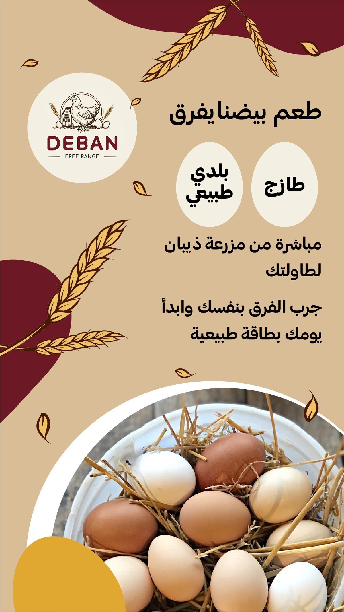 انشاء تصاميم ومنشورات احترافية لنشر التوعية لبرند ذيبان