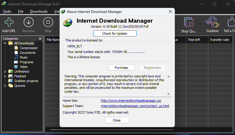 اليكم احدث نسخه برنامج داونلود مانجر Internet Download Manager 6.42 Build 11 تنصيب صامت L