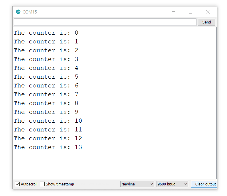 counter output